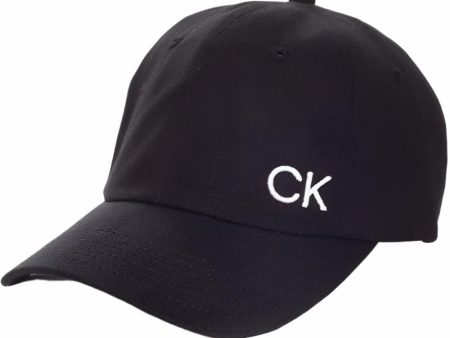 Calvin Klein Cotton Twill Caps - Black Fashion