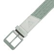 adidas Braided Stretch Belt - Silver Green For Sale