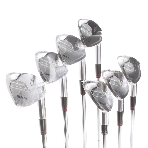 RAM Axial Forged Steel Mens Right Hand Irons 5-GW+SW Regular - KBS Tour 100 on Sale