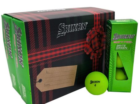 Srixon Soft Feel Golf Balls - Brite Green - Festive Double Dozen Sale