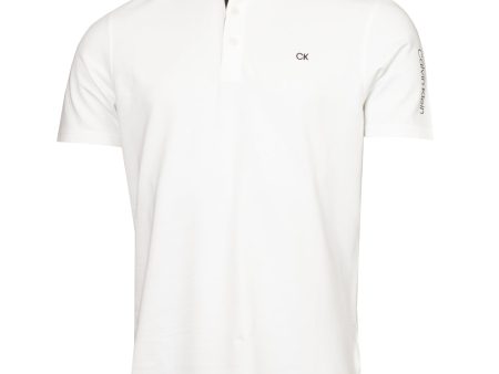 Calvin Klein Uni Polo Shirt - White Discount