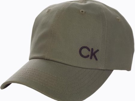 Calvin Klein Cotton Twill Caps - Khaki Hot on Sale