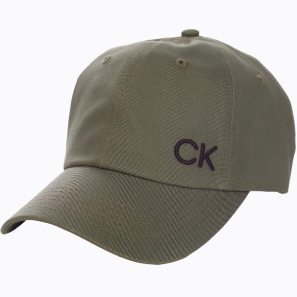 Calvin Klein Cotton Twill Caps - Khaki Hot on Sale