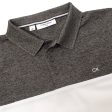 Calvin Klein Colour Block Polo Shirt - Charcoal Marl White Discount