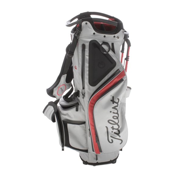 Titleist Hybrid 14 Stand Bag - Grey Black Red on Sale