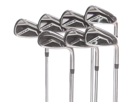 Cobra Aerojet Steel Mens Right Hand Irons 5-GW+SW Stiff - KBS-120g Discount