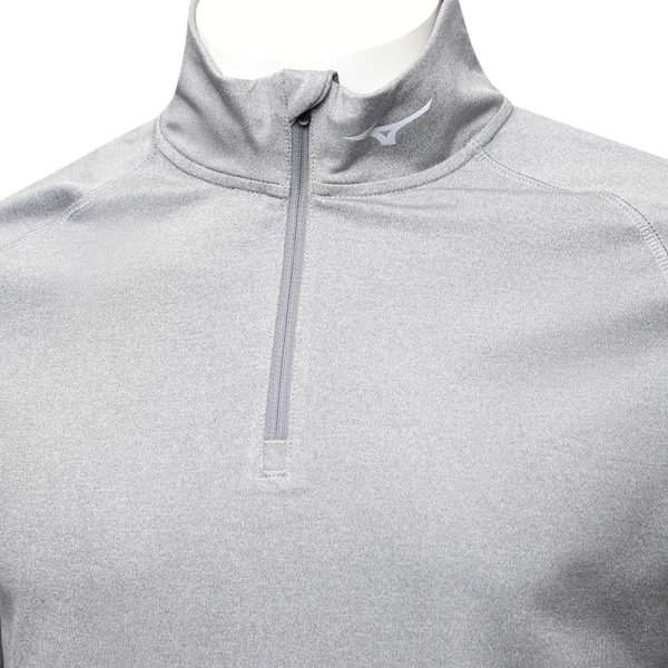 Mizuno Melange 1 4 Zip Pullover - Charcoal Online Hot Sale