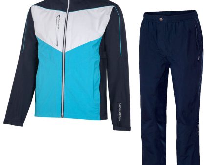 Galvin Green Armstrong Andy Waterproof Suit - Navy Aqua White - Navy Sale