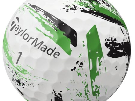 TaylorMade SpeedSoft Golf Balls - Ink Green - 3 Ball Sleeve Hot on Sale