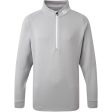 FootJoy Junior Chillout 1 4 Zip Pullover - Heather Grey Online Sale