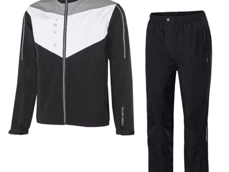 Galvin Green Armstrong Andy Waterproof Suit - Black White Sharkskin  - Black Online Hot Sale