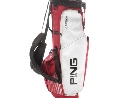 Ping 4 Series Stand Bag - Red White Supply