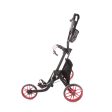 Druids 3-Wheel Push Trolley - Black Red Discount