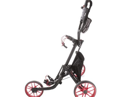 Druids 3-Wheel Push Trolley - Black Red Discount