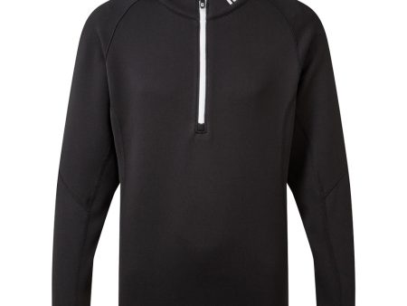 FootJoy Junior Chillout 1 4 Zip Pullover - Black Online Sale