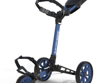 Sun Mountain Ridgeline 3-Wheel Push Trolley - Sport Blue Online Sale