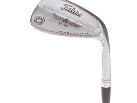 Titleist Vokey Spin Milled Steel Mens Right Hand Gap Wedge 52* 8 Bounce Wedge - BV Vokey Fashion