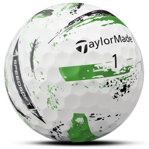 TaylorMade SpeedSoft Golf Balls - Ink Green - 3 Ball Sleeve Hot on Sale