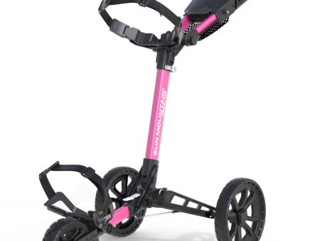 Sun Mountain Ridgeline 3-Wheel Push Trolley - Pink Fashion