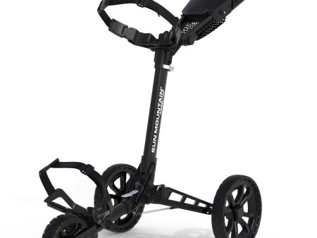 Sun Mountain Ridgeline 3-Wheel Push Trolley - Black Online Hot Sale