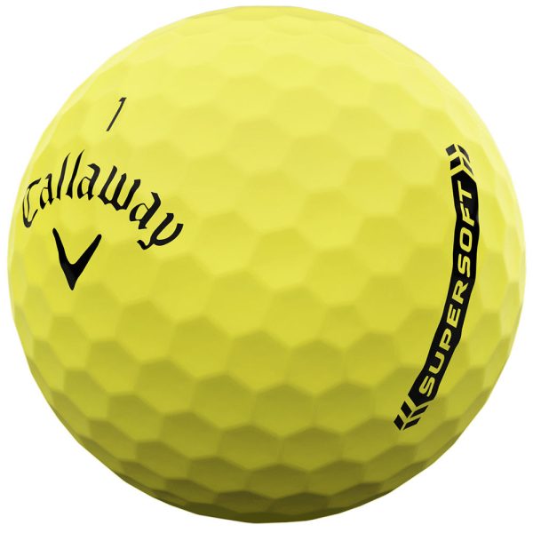 Callaway Supersoft Golf Balls - Yellow - 3 Ball Sleeve For Discount