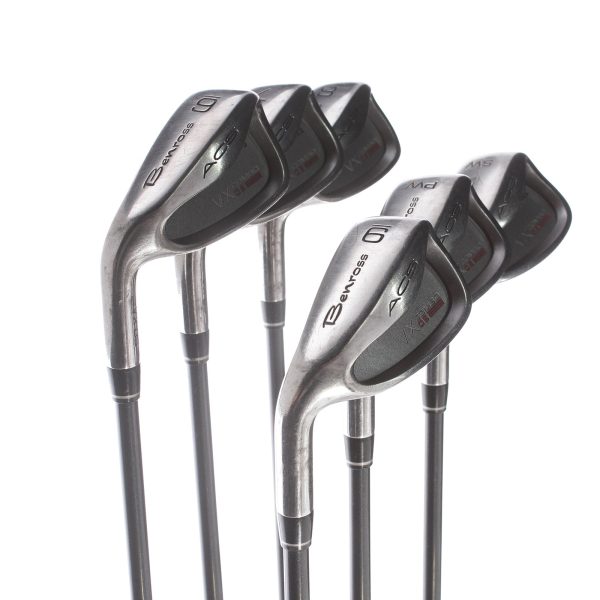 Benross ACS VX Graphite Mens Left Hand Irons 6-SW Regular - Aldila TM-70 For Cheap