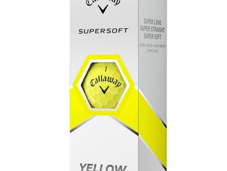 Callaway Supersoft Golf Balls - Yellow - 3 Ball Sleeve For Discount