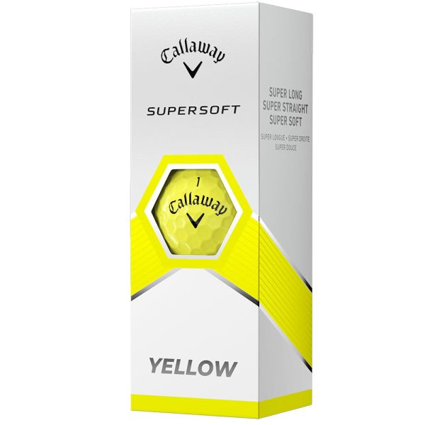 Callaway Supersoft Golf Balls - Yellow - 3 Ball Sleeve For Discount