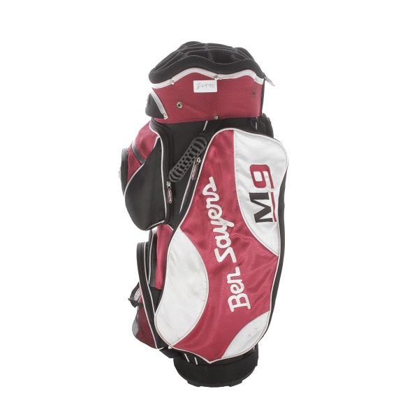 Ben Sayers M9 Cart Bag - Crimson White For Sale