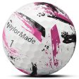 TaylorMade SpeedSoft Golf Balls - Ink Pink - 3 Ball Sleeve For Discount