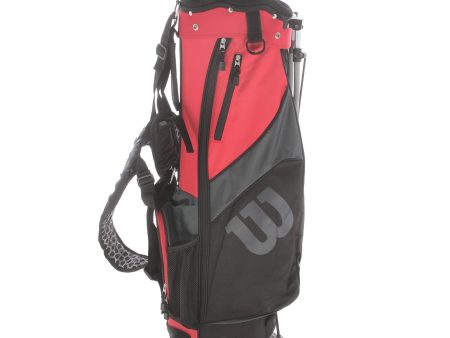 Wilson Stand Bag - Black Red For Discount