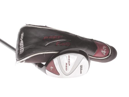 Wilson Deep Red Graphite Mens Right Hand 4 Hybrid 22* Uniflex - Deep Red 450 Online now