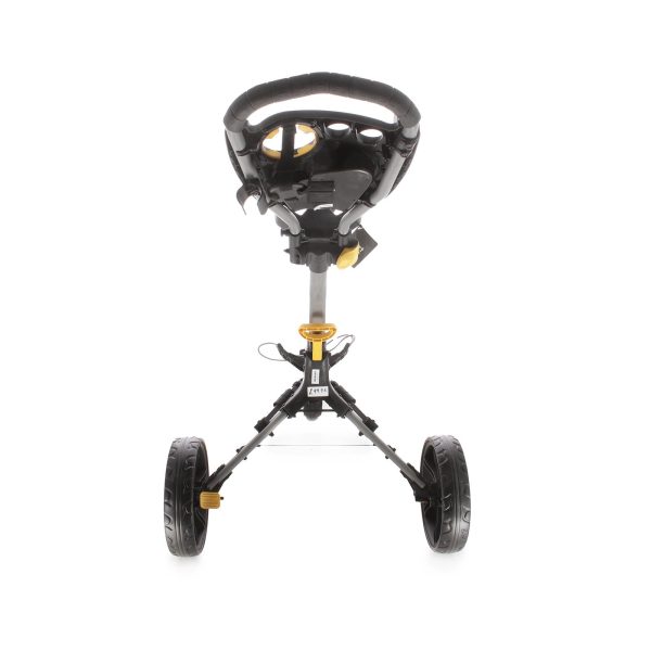 iCart Compact Evo 3-Wheel Pull Trolley - Black Yellow For Discount