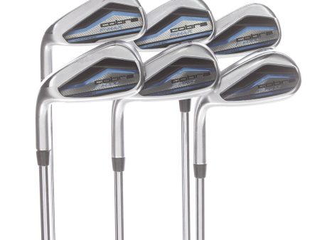 Cobra F-Max Airspeed Steel Mens Left Hand Irons 6-GW Regular - Cobra A1R For Discount