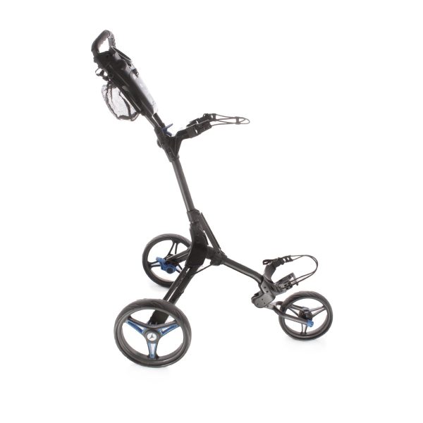 Motocaddy Cube 3-Wheel Push Pull Trolley  - Black Blue Fashion