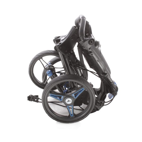 Motocaddy Cube 3-Wheel Push Pull Trolley  - Black Blue Fashion