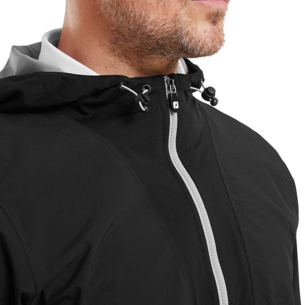 FootJoy HydroLite X HydroLite V2 Hooded Waterproof Suit - Black Hot on Sale