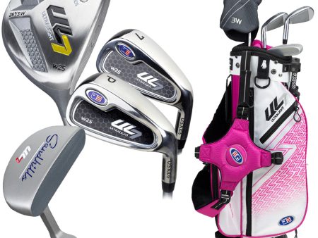 U.S Kids Golf Junior Ultralight 7 42 4 Club Stand Set Pink - (42-45  Golfer Height) Hot on Sale