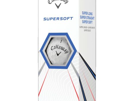 Callaway Supersoft Golf Balls - White - 3 Ball Sleeve Hot on Sale