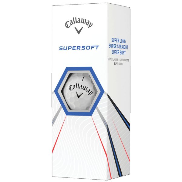 Callaway Supersoft Golf Balls - White - 3 Ball Sleeve Hot on Sale