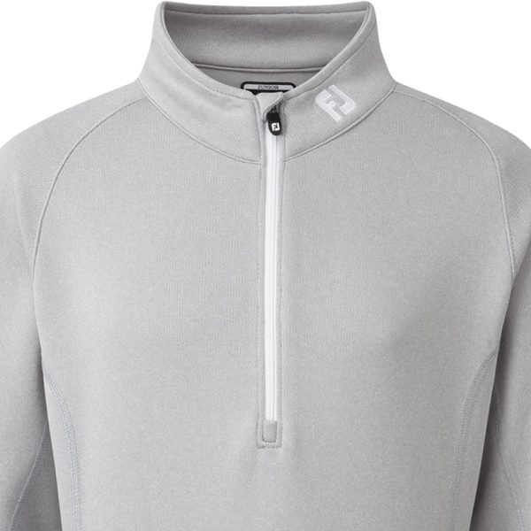 FootJoy Junior Chillout 1 4 Zip Pullover - Heather Grey Online Sale