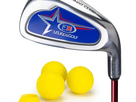 U.S. Kids Golf Junior RS2 Yard Club + 3 Yard Balls and Tee - (60-63  Golfer Height) Fashion