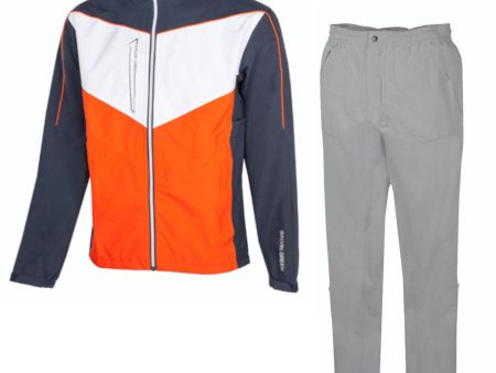 Galvin Green Armstrong Alan Waterproof Suit - Navy Orange White - Cool Grey Sale