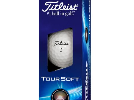 Titleist Tour Soft Golf Balls - White - 3 Ball Sleeve Supply