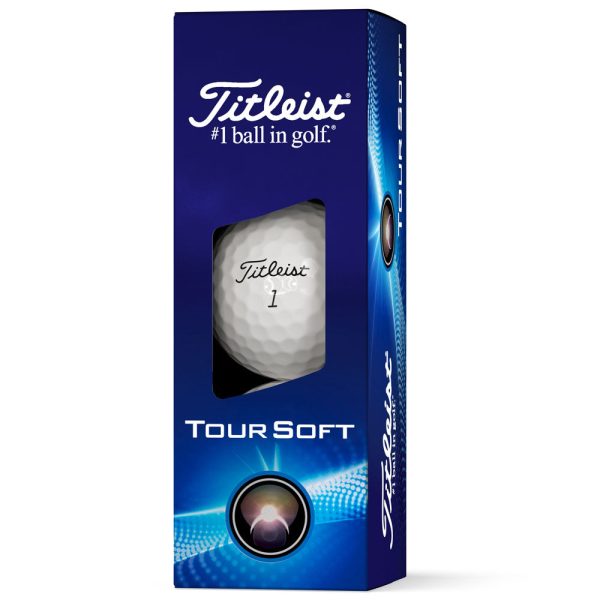 Titleist Tour Soft Golf Balls - White - 3 Ball Sleeve Supply