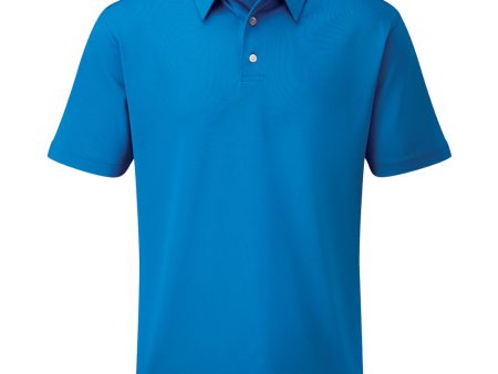 FootJoy Junior Stretch Pique Solid Polo Shirt - Cobalt Cheap