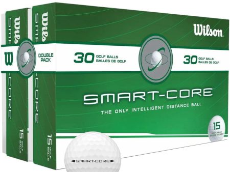 Wilson Smart Core Pro Distance Golf Balls - White - 30 Pack Online now