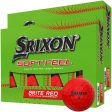 Srixon Soft Feel Golf Balls - Brite Red - Festive Double Dozen Online Sale