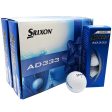 Srixon AD333 Golf Balls - White - Festive Double Dozen Fashion