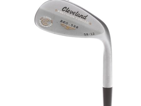 Cleveland Reg-588 Steel Mens Right Hand Gap Wedge 58* 12 Bounce S Grind Wedge Flex - Tour Concept Cheap